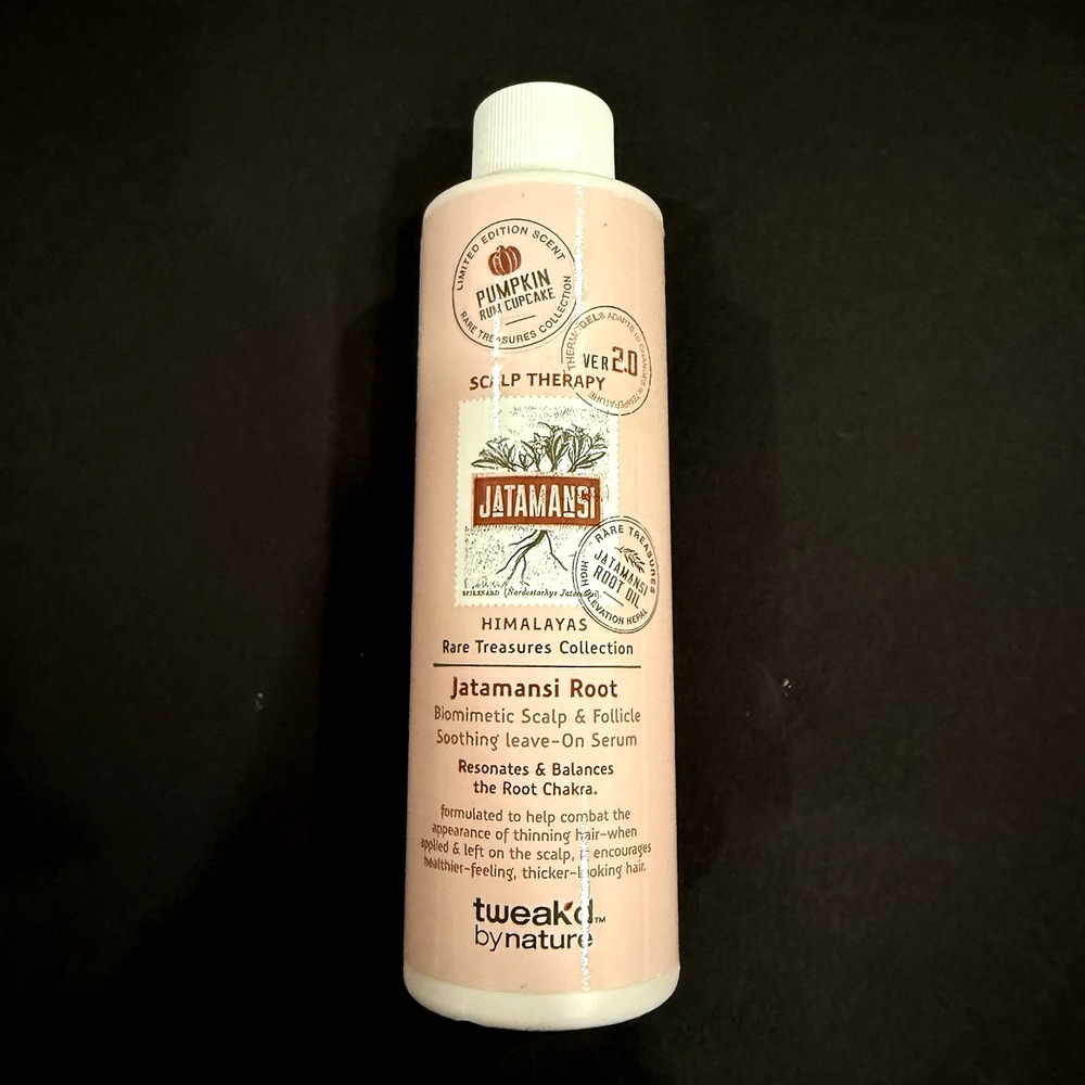 New Jatamansi 2 Tweakd by Nature 6 oz Biomimetic Scalp Serum Pumpkin Rum Cupcake